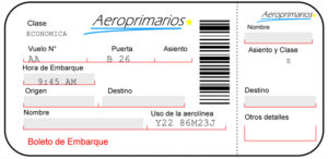 mantener privado tu boleto de avión