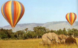 Pasear en globo, kenya