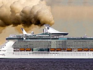 humo de un crucero