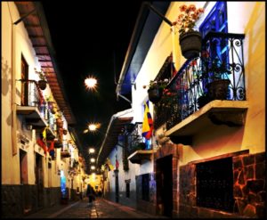el centro histórico de Quito